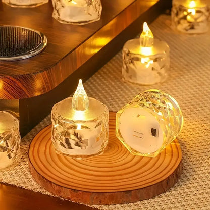 Crystal Flameless Candle Light [6pis]
