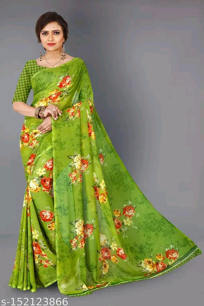 best silk printed daily wear saree