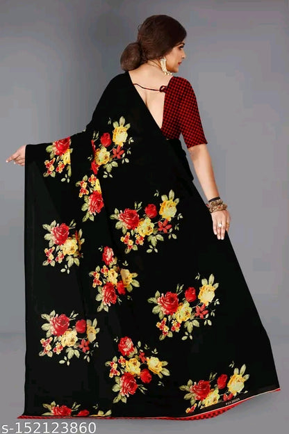 best silk printed daily wear saree