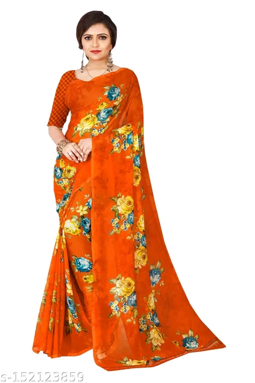 best silk printed daily wear saree